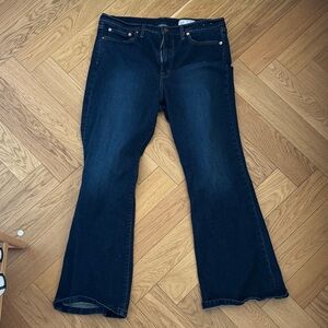 GAP high rise Dark Blue Flared Jeans